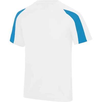 Just Cool Kids´ Contrast Cool T JC003J - Arctic White/Sapphire Blue - 9/11 (L)