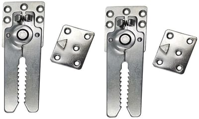 Dailygoods- Bank Connector - 2 Stuks - Metalen Aansluitbeugel - Krokodillenclip Ontwerp - Stevig/IJzer - Anticorrosie/Roestbestendig - Bankclip
