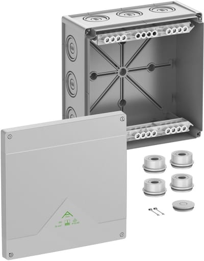 Spelsberg Abox 350-35² Aftakkast (l x b x h) 252 x 252 x 120 mm Grijs IP55, IP66 1 stuk(s)