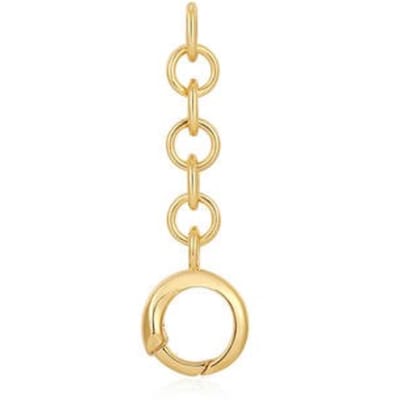 Ania Haie AH CC048-01G Pop Charms Dames - Schakelarmband - Sieraad - Zilver - Goudkleurig - 925 Zilver - 12 mm breed - 40 mm lang