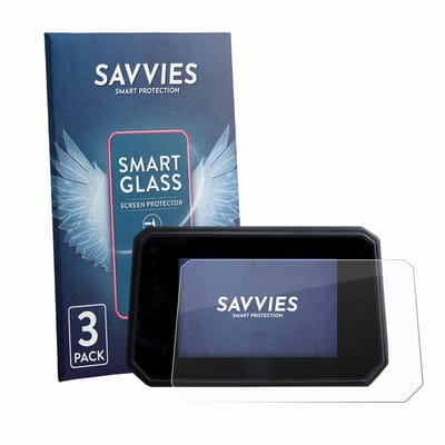 3 Stuks Savvies Screenprotector - geschikt voor Yamaha Tracer 9 2025 - beschermfolie glas transparant