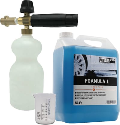 Pa FoamLance met messing koppeling en 5 Ltr ValetPo Foamula One. Aanbieding !