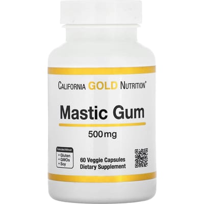 Mastic Gomboom, 500 mg, 60 Plantaardige Capsules