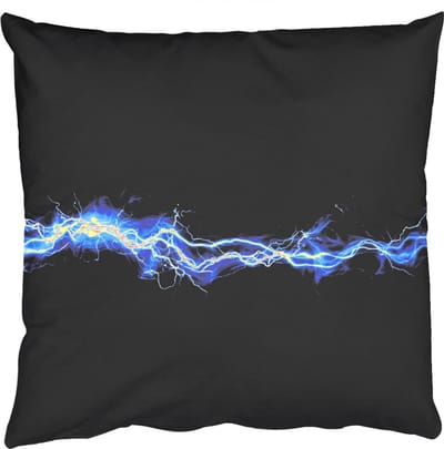 Sierkussens - Kussentjes Woonkamer - 50x50 cm - Bliksemflits - Blauw - Energie