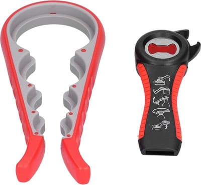 IGOODS - Multifunctionele blik opener - Bier Opener - Pot Opener - Zak Opener - Doppen Losdraaien -  2 stuks