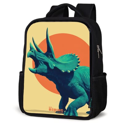 NoBoringSuitcases.com® - Rugzak zwart jongens - Schooltas jongen - NoBoringSuitcases.com® - Rugzak zwart - Schooltas jongen & meisje - Hoornkrijger in de zon - Rugtas voor school - Boekentas kind - Schoolrugzak - Kinderrugzak