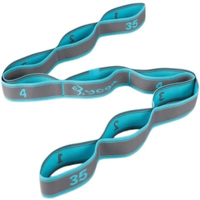 Yoga trekriem riem polyester latex elastische latin dans stretchband lus yoga pilates gym fitness oefening weerstandsbanden