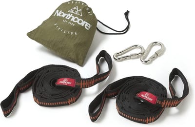 Hammock Daisy Chain Webbing Tree Straps - Black - Eenvoudig Rekken