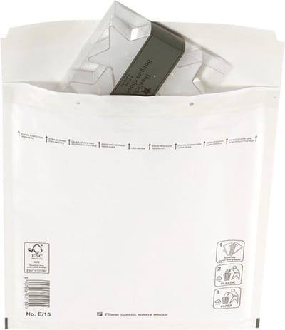 100 stuks - Boxstuff - Luchtkussen Enveloppen - 220x260mm - E15 - 100 Stuks - Wit
