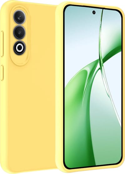 Hoesje Geschikt voor OnePlus Nord CE4 - Sterk & Shockproof - Hoes Cover - Siliconen Case - Geel