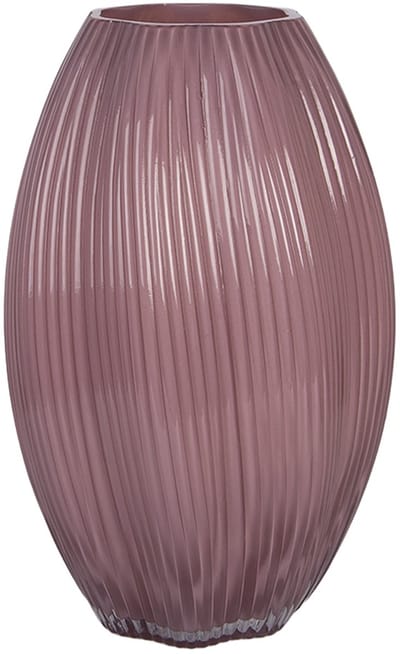 Clayre & Eef Vaas Ø 17x27 cm Roze Glas
