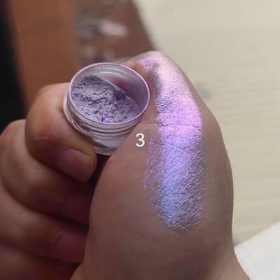 Glitter Oogschaduw Poeder Langhoudend Chroom Kameleon Holografisch Oogschaduw Poeder Pigment Oogmake-up Voor Vrouwen Cosmetica