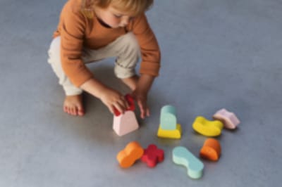 Quut Foam Balanceerspel Blokki Coral Pink