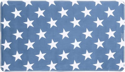 Wenko Badmat Stella 40 X 70 Cm Blauw/wit