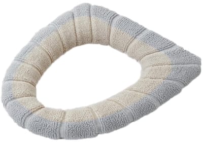 Dailygoods- Toiletbrilhoes Wasbaar - Wc-Brilverwarmer - Pluche - Dikke Kussen - Universeel - Polyester - Wc-dekselhoes