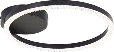 Brilliant Aurelia - Plafondlamp - Crystal LED 11W - 4000K - Zwart