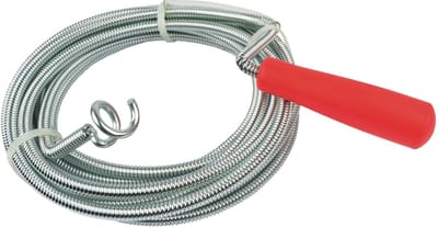 Bruder Mannesmann Rioolveer gootsteenontstopper - metaal - 5 meter - dia 9 mm - ontstoppingsveer