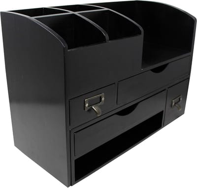 Verstelbare Houten Bureau-Organizer voor Kantoor en Thuis