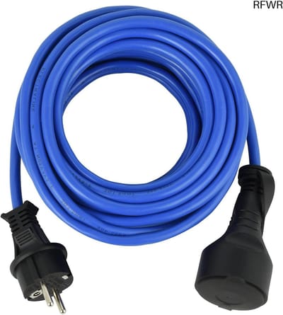 RFWR® Professionele 20 m Verlengkabel voor Buitengebruik - IP44 Bescherming, Robuust en Duurzaam