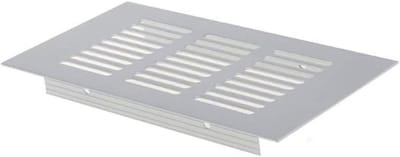 Ventilatie Grille - Rooster Aluminium - Luchtstroom Reguleren - Geperforeerd Ontwerp - 15 cm - Zilver