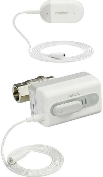 Honeywell VWS01Y025E Draadloze watermelder Met app-besturing, Met externe sensor werkt op batterijen, werkt op het lich