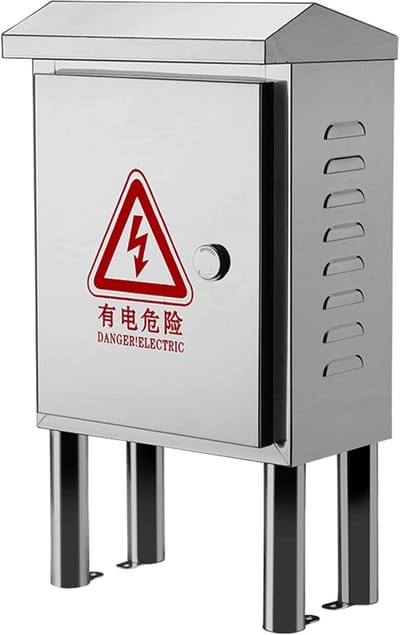 Elektriciteitskast Buiten - Metalen Projectdoos - Elektrisch Systeem Beschermen - IP66 Waterdicht - 400x300x180mm - Grijs