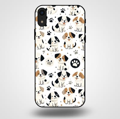 Smartphonica Telefoonhoesje voor iPhone Xr met honden opdruk - TPU backcover case honden design geschikt voor Apple iPhone XR