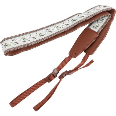 Gepersonaliseerde Verstelbare Camerariem Vintage Schouderriem voor Digitale Camera DSLR Camera Bruin bruin