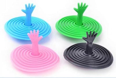 Finnacle - Verhoog de functionaliteit van uw gootsteen met - Universele Gootsteenstopper - Afvoerplug - Met Handje - Met grip - Wit - Siliconen - Gootsteen dop - Gootsteenstop - Stop - 1 stop - In willekeurige kleur!
