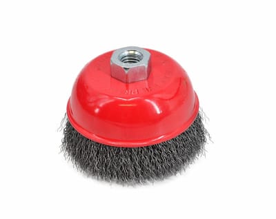 AWTOOLS - Komborstel - 100 mm - M14 - Gegolfd staaldraad - Professionele kwaliteit - Voor haakse slijper