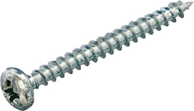 Homefix - Spaan-plaat-schroef cylinder-Kruiskop-PZD-2.  verzinkt - 3,5 x 25 mm - 30 stuks Hout-Schroeven.