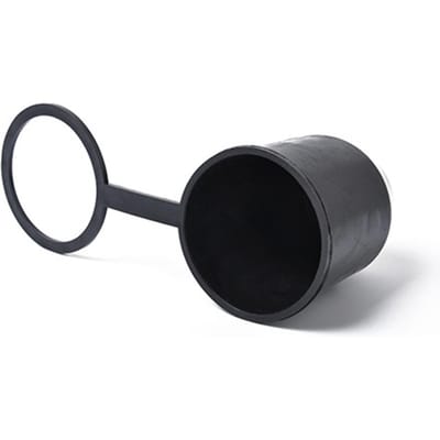 Trekhaakkogelafdekking, universele 50 mm auto-plastic trekhaakkogelkap, bumperschadebeschermer, zwart