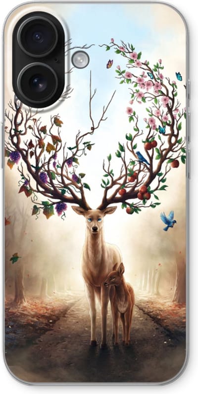 Case Company® - Hoesje geschikt voor iPhone 16 hoesje - Seasons Change - Soft Cover Telefoonhoesje - Bescherming aan alle Kanten en Schermrand