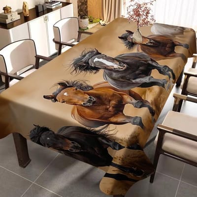 Tafelkleed met Dierenprint - 1 Stuk, Modieus, High-end Tafel Runner, Koffietafelmat voor Eetkamer 145x200cm