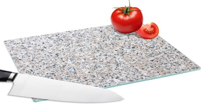 Glazen Snijplank - 28x20 - Graniet - Structuren - Design - Steen - Snijplanken Glas