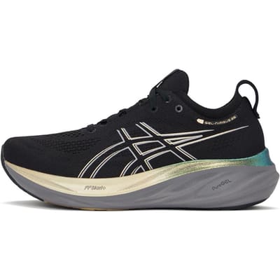 ASICS Gel Nimbus 26 Platinum Zwart Champagne Heren Sneakers 1011B922-001 43.5 black