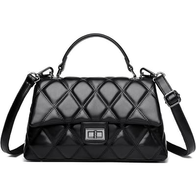 Ruime tas voor dames, nieuwe modieuze tas met diamanten ketting voor de lente, ideaal als crossbodytas voor woon-werkverkeer. gray