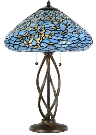 Tiffany Tafellamp Salsa Fly Away - Art Deco Trade