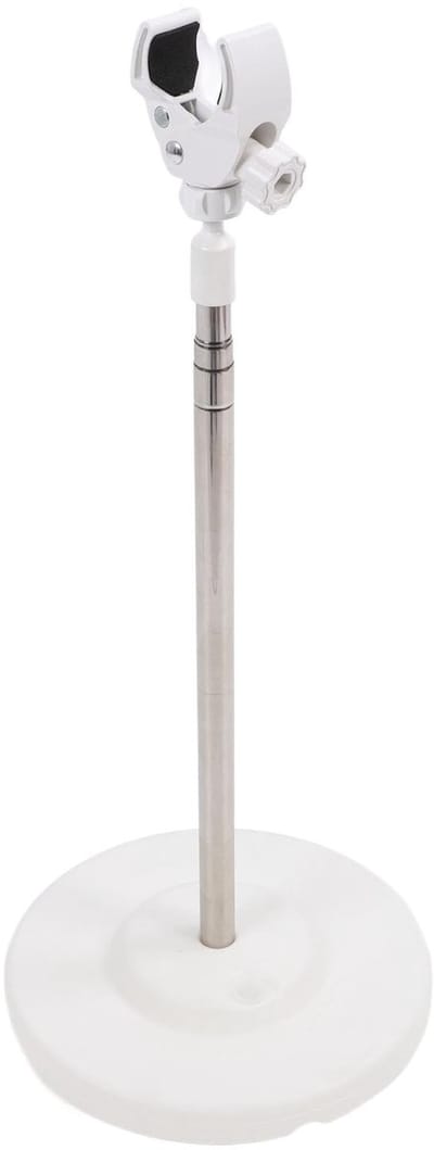 Dailygoods - Vloerstandaard voor Haardroger - In Hoogte Verstelbare Houder - Compact en Draaibaar - 35 cm tot 140 cm - Duurzaam en Betrouwbaar - Ideaa...