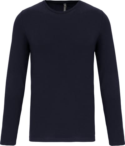 Kariban T-shirt ronde hals lange mouwen K3016 - Navy - 3XL