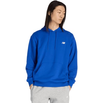 New Balance Terry Hoodies Heren - Blauw - Maat XS - Katoen Jersey