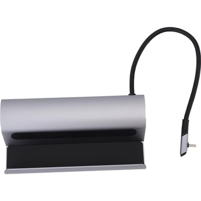 Station d'accueil adaptée pour console de jeu Steam Deck Station d'accueil USB3.0 PD 100W Charge rapide RJ45 HD argenté