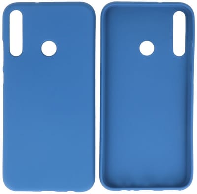 Hoesje Geschikt voor de Huawei P40 Lite E - Backcover Color Telefoonhoesje - Navy