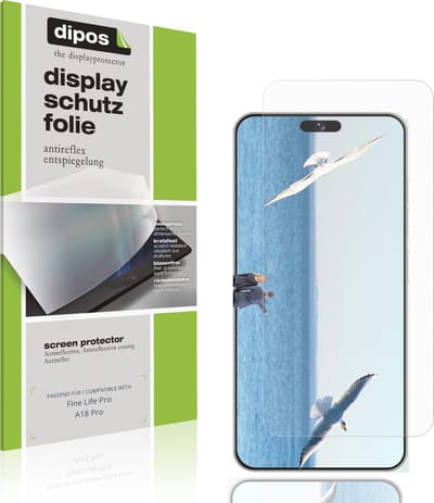 dipos – 4x Matte Beschermfolie geschikt voor Fine Life Pro A18 Pro | Krasbestendige & antireflecterende Screenprotector Ultra-Thin