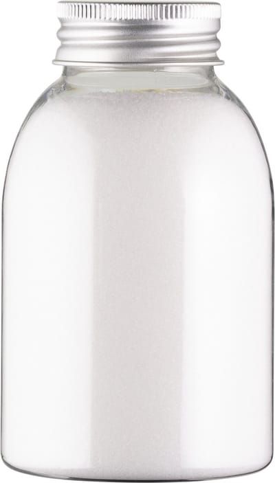 Scrubzout Perzik - 300 gram - fles met aluminium dop - Hydraterende Lichaamsscrub - set van 5 stuks
