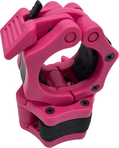 Padisport Lock jaw 50mm roze - Barbell Clips - Haltersluiting - Halter Clips - Halterstangsluiter - 50 Mm - Halterklem - Barbell Lock