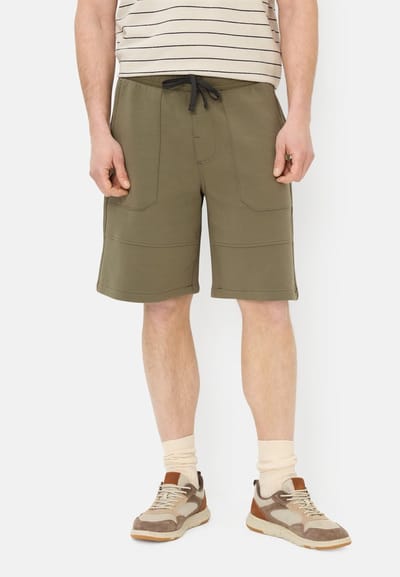 camel active fleXXXactive® Bermudashorts met trekkoord - Maat menswear-M - Olijfgroen