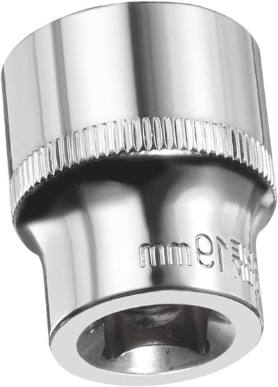12-Punts Impact Socket 3/8 Inch Aandrijving 19mm Ondiepe Steeksleutel van Chroom CR-V Staal, Voor Auto Reparatie en Doe-Het-Zelf Gereedschap