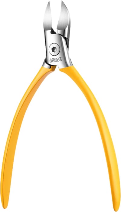 AdroitGoods Professionele RVS Nageltang – Precisie voor Dikke, Harde en Ingegroeide Nagels - Nagelknipper - Geel