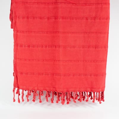 Daskyleion – Turkse hamamdoek – 100x180 cm – katoen – licht & sneldrogend – rood